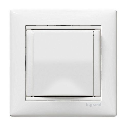 Розетка Legrand VALENA, скрытый монтаж, с заземлением, с крышкой, белый