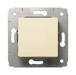 Выключатель 1-клавишный CARIVA, скрытый монтаж, слоновая кость