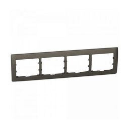 Рамка 4 поста GALEA LIFE DIY, горизонтальная, темная бронза