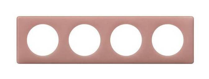 Рамка 4 поста CELIANE, перкаль розе