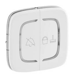 Valena Allure MyHome Накладка двойная для мех-змов BUS//SCS с симв. Не беспокоить и Убрать номер 2 мод., бел.