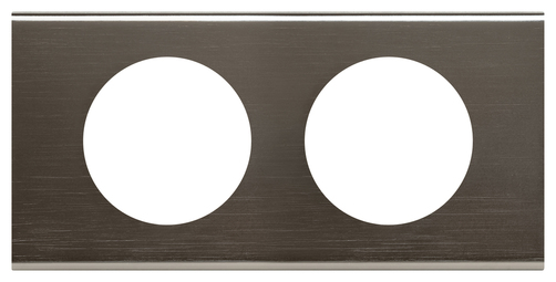 Рамка 2 поста CELIANE, черный никель