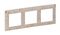 Рамка 3 поста Legrand VALENA LIFE, ампир бежевый